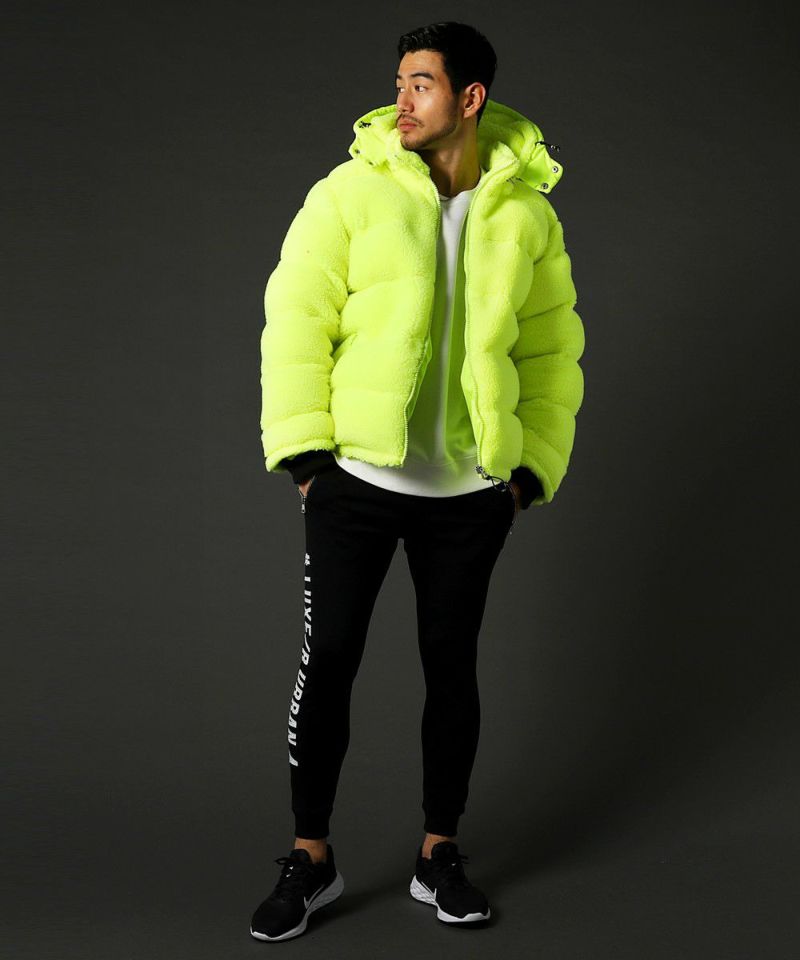 LUXE/R 高密度タフタ×ボア中綿入りジャケット 高密度タフタ×ボア中綿入りフードパーカージャケット | REZES