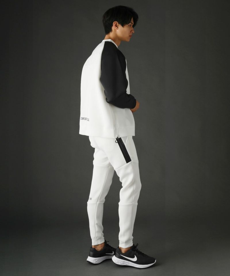 スポンジボンディングハイネック袖配色プルオーバー | REZES OFFICIAL