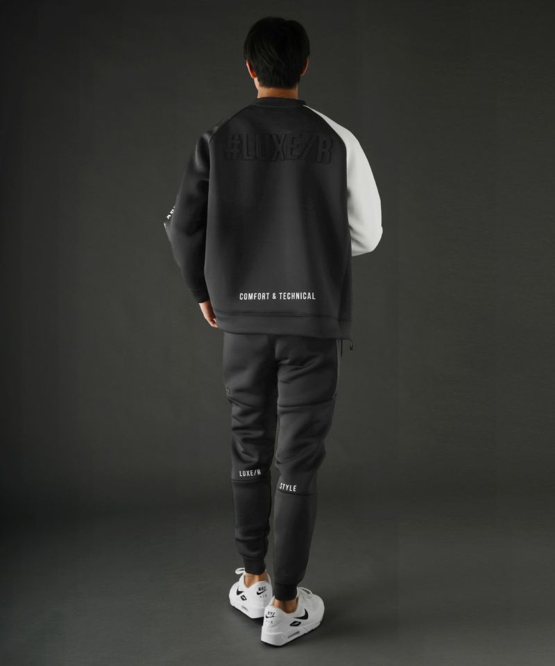 スポンジボンディングハイネック袖配色プルオーバー | REZES OFFICIAL