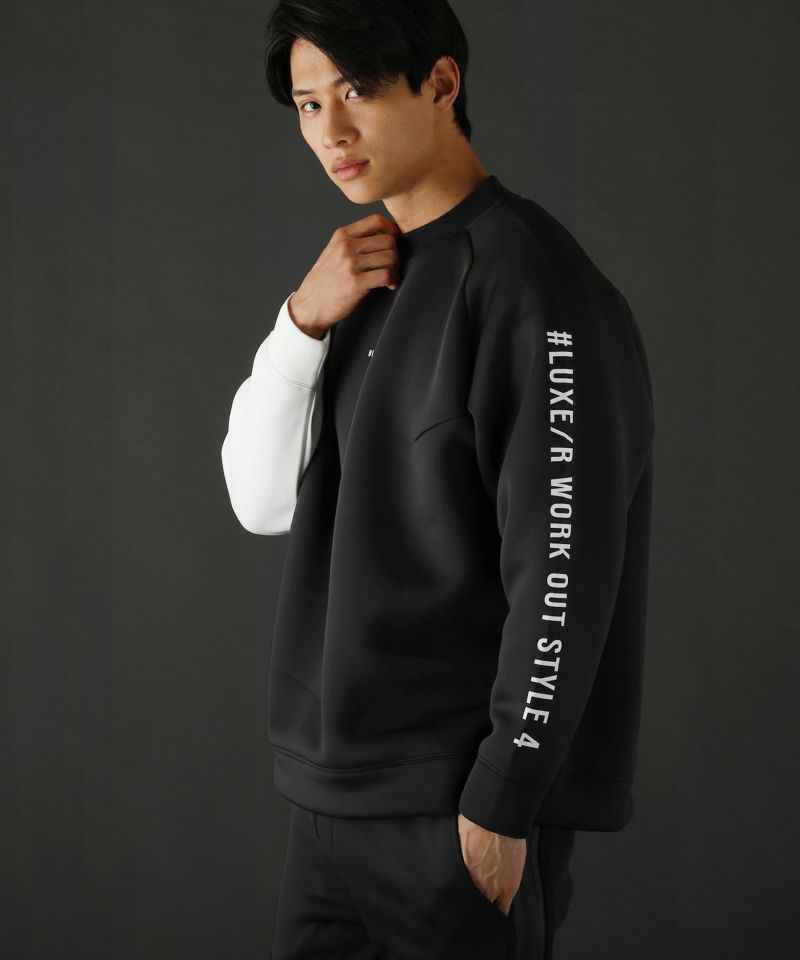 スポンジボンディングハイネック袖配色プルオーバー | REZES OFFICIAL