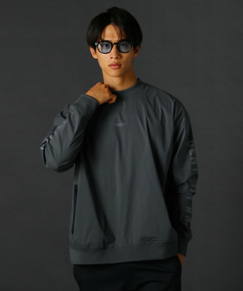 レジェス（REZES）/＜LUXE/R＞撥水ストレッチ布帛止水ジップハイネック長袖プルオーバー 撥水ストレッチ布帛止水ジップハイネック長袖プルオーバー | REZES