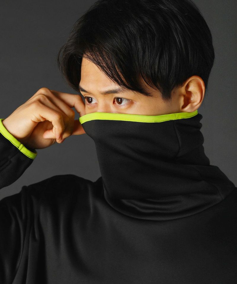 指抜きボリュームネックゲイター長袖フリースカットソー | REZES