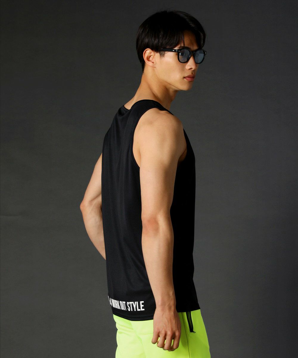 メッシュ素材裾プリントタンクトップ | REZES OFFICIAL ONLINE STORE