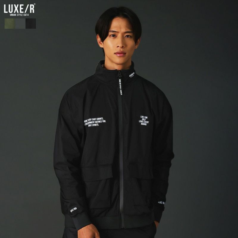 ストレッチ布帛止水ジップハイネックオーバーサイズジャケット | REZES