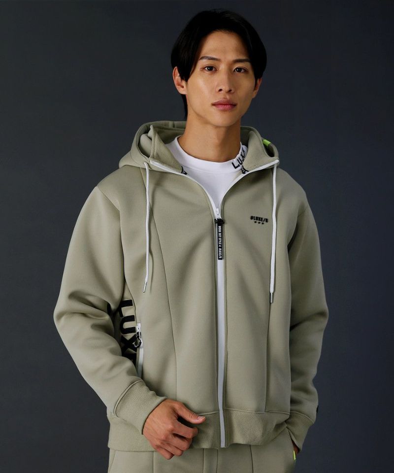 レジェス/＜LUXE/R＞スポンジボンディングジップアップパーカー 止水ジップスポンジボンディングジップアップパーカー | REZES