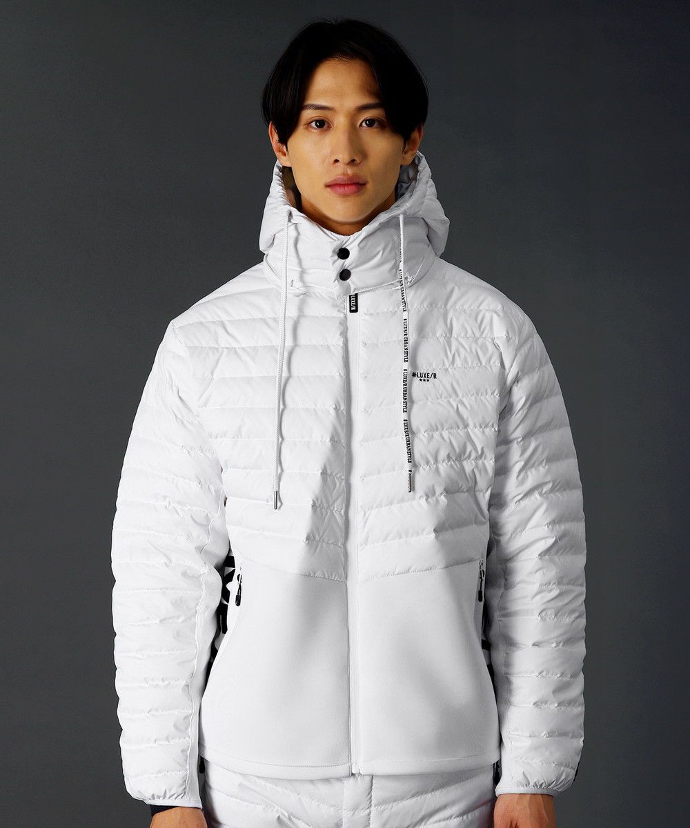 高密度タフタフード脱着可能止水ジップダウンジャケット | REZES