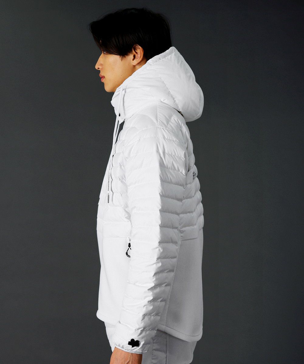 高密度タフタフード脱着可能止水ジップダウンジャケット | REZES