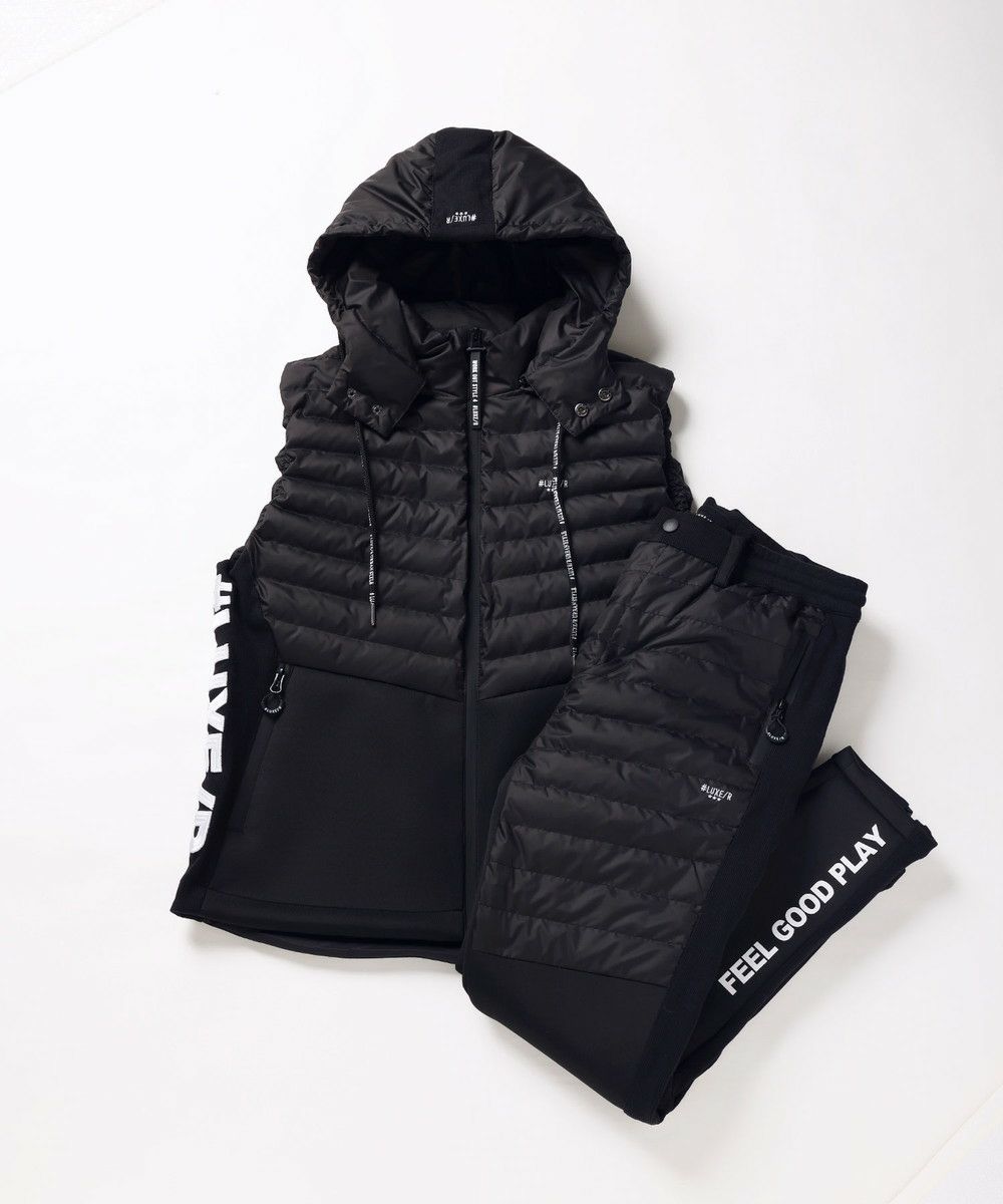 止水ジップ高密度タフタフード脱着ダウンベスト | REZES OFFICIAL